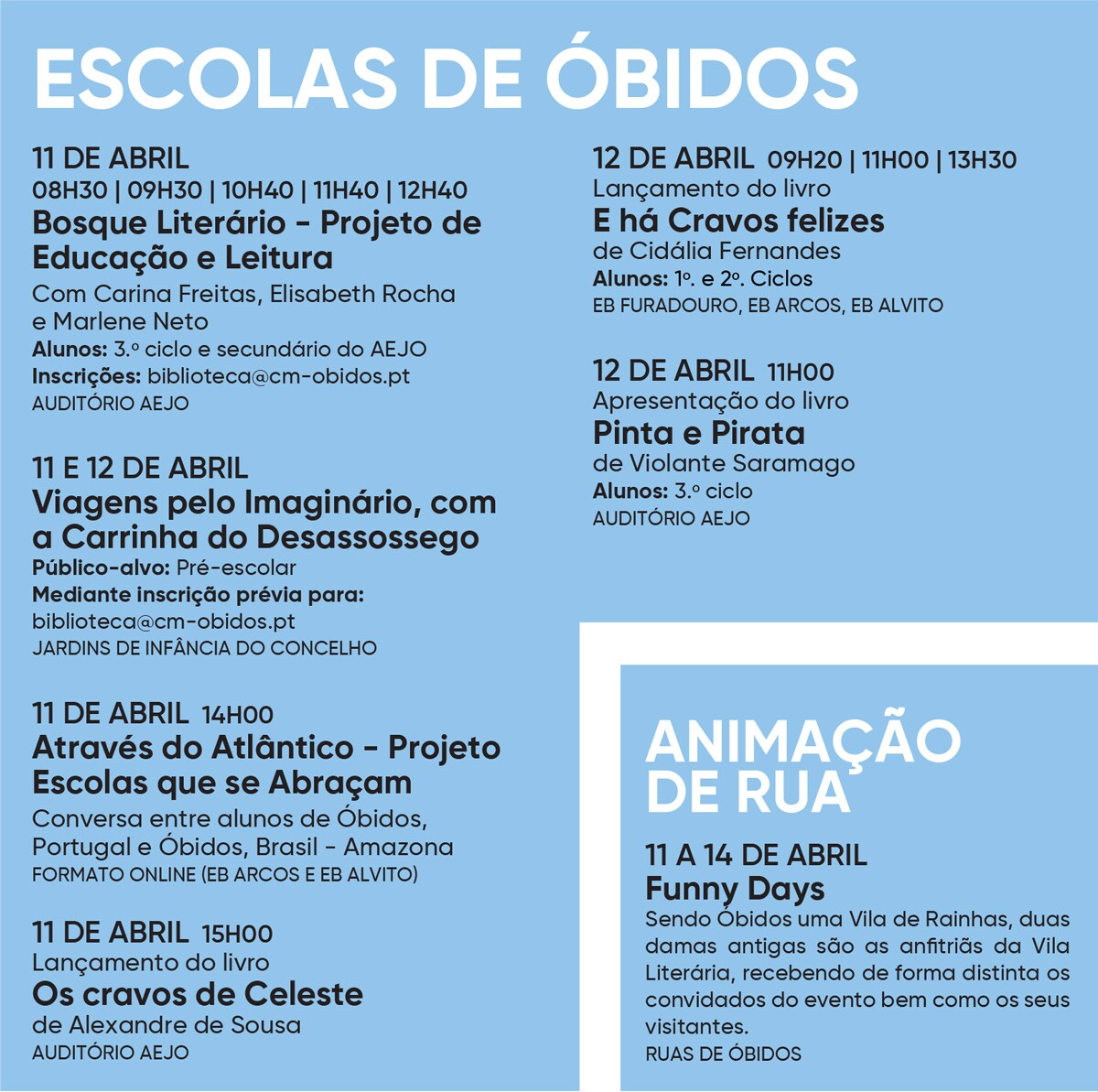 Escolas de Óbidos | Eventos de Rua
