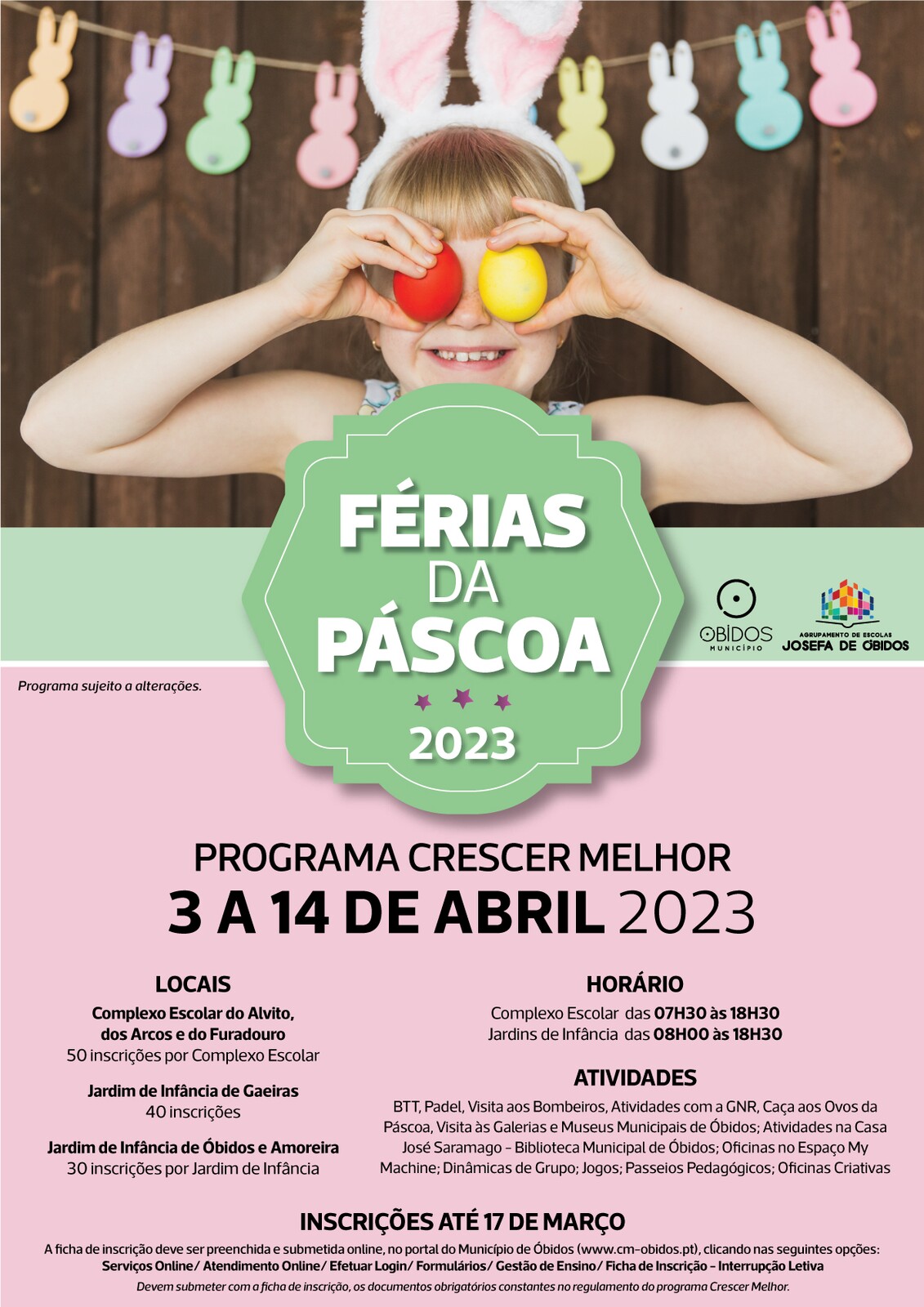 Férias de Páscoa 2023 - Crescer Melhor