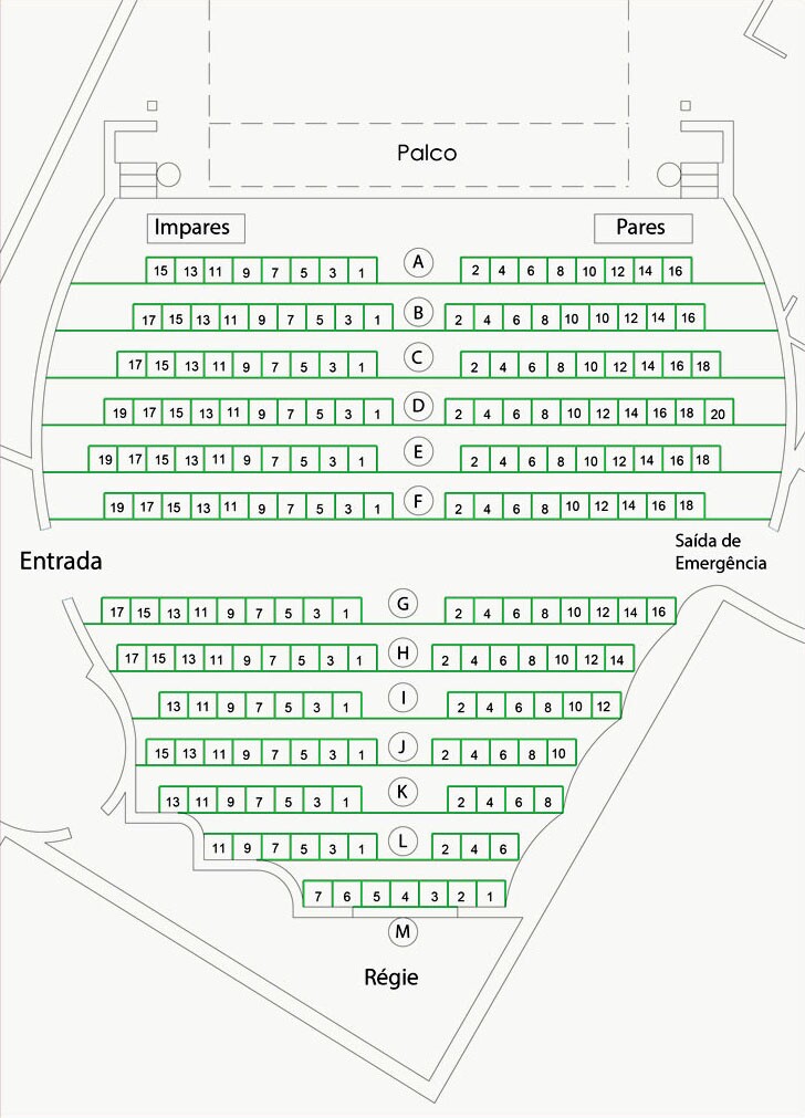 Numeração do Auditório - Casa da Música