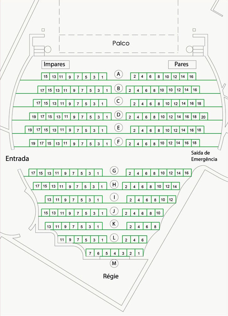 Numeração do Auditório  - Casa da Música