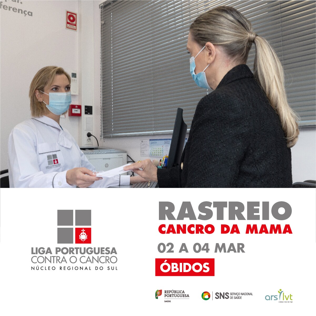 Rastreio Gratuito do Cancro de Mama em Óbidos de 2 a 4 de Março