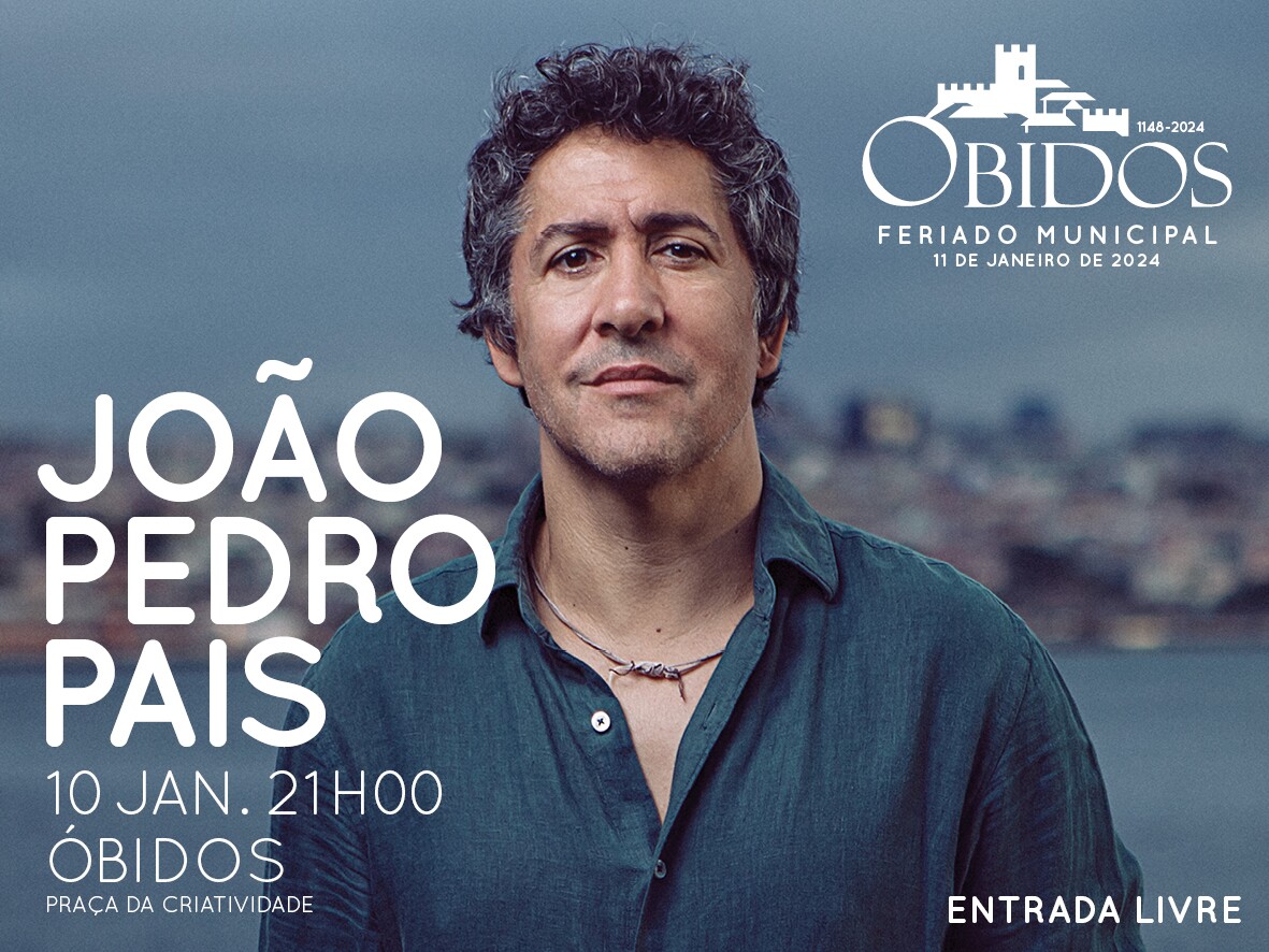 João Pedro Pais dá um concerto em Óbidos dia 10 de Janeiro