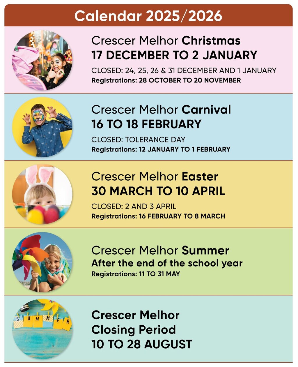 Calendário Crescer Melhor - Natal 2025