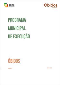 Programa Municipal de Execu&ccedil;&atilde;o